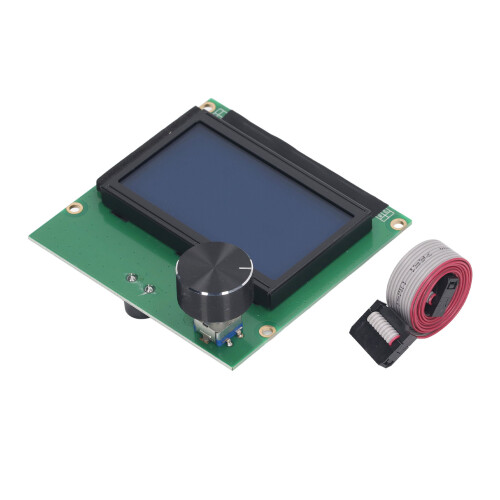 3D-Drucker-Displaymodul 12864 LCD-Displayschirm mit Drehknopf-Decoder für Ender 3 Serie 1