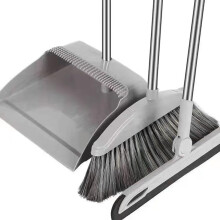 Dustpan Broom Set Long Handled Cleaning Kit For Lobby Household Kitchen Floor Mop