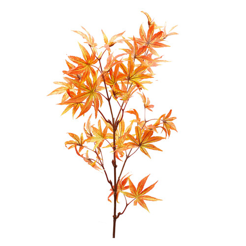 83 cm Ahornzweig mit 34 Blättern, orange 1