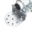 Soporte de pared de acero inoxidable blanco para plato rectangular V2 14
