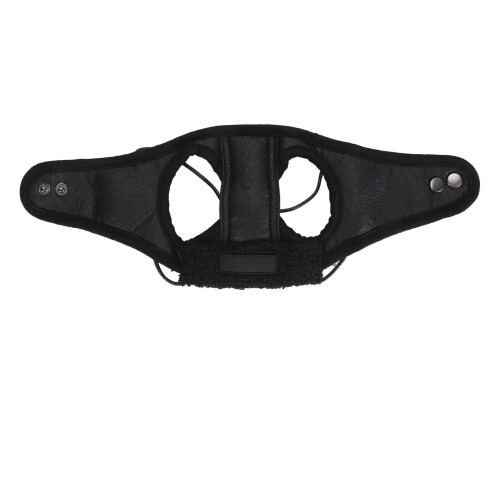 Hund Luftfahrt Hut Schwarz 37cm/14.6in PU Leder 2