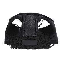 Hund Luftfahrt Hut Schwarz 37cm/14.6in PU Leder