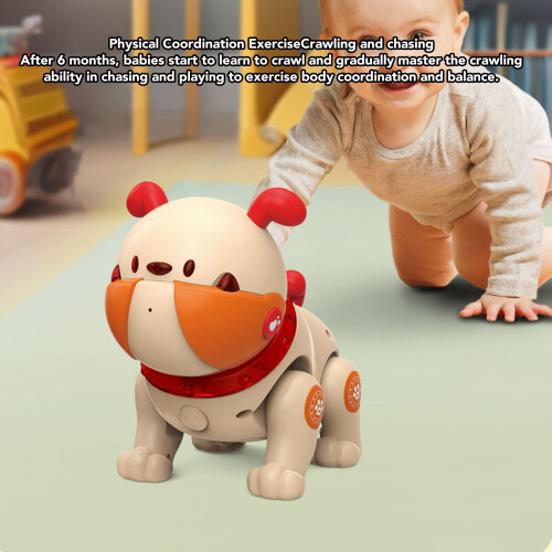 Chien robot télécommandé orange 604 g (21,3 oz) qui marche 2