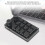 Teclado mecánico Macro de 12 teclas, 72x130mm, interruptor rojo 6