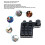 Mini clavier macro USB avec stockage intégré, 9 touches rouges 8