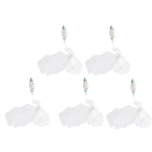 Nylon-Wurfnetz, 5-Maschen, 5 Stück, 2,5 x 2,5 cm