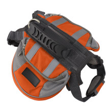 Hundesattel-Tasche Größe M orange große Kapazität