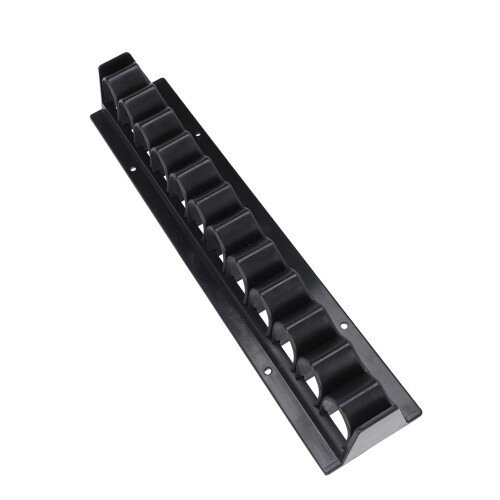 Elegant & Functional Black Whip Rack - Wall Mounted Holds 11 Crops