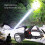 LED-Kopflampe 3600 mAh Aluminium-Solarsensor 3