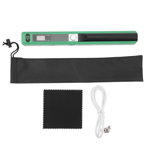 A4 Portable Handheld Scanner 900 DPI Color Black Green 1