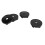 4 pièces de capuchons centraux de roue noirs de 60 mm avec trou 1