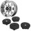 4 pièces de capuchons centraux de roue noirs de 60 mm avec trou 15
