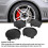 4 pezzi coprimozzo mozzo ruota 74mm 69mm ABS e metallo 4