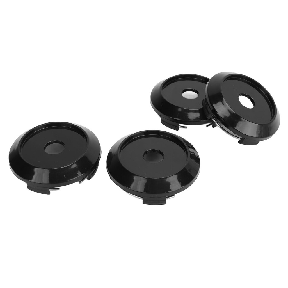 64Mm 4Pcs Universal Car Wheel Center Hub Caps Rust Proof Design Black 9311335398047
