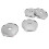 4 pièces de capuchons centraux de roue de 60 mm avec trou électroplaqués 1