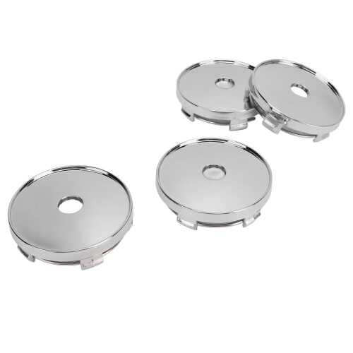 4 pièces de capuchons centraux de roue de 60 mm avec trou électroplaqués