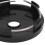 4 pièces de capuchons centraux de roue noirs de 60 mm avec trou 13