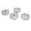 4 pièces de capuchons centraux de roue de 60 mm avec trou électroplaqués 16