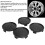 4 pezzi coprimozzo mozzo ruota 74mm 69mm ABS e metallo 5