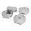 4 pièces de capuchons centraux de roue de 60 mm avec trou électroplaqués 3