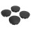 Capuchons centraux de moyeu de roue 56 mm - 4 pièces - noir 16