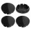 Capuchons centraux de moyeu de roue 56 mm - 4 pièces - noir 1
