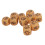 10 pièces Dés de devinette pour les doigts 20mm 6-Sided Orange 11