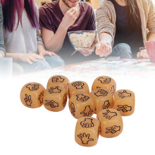 10 pièces Dés de devinette pour les doigts 20mm 6-Sided Orange