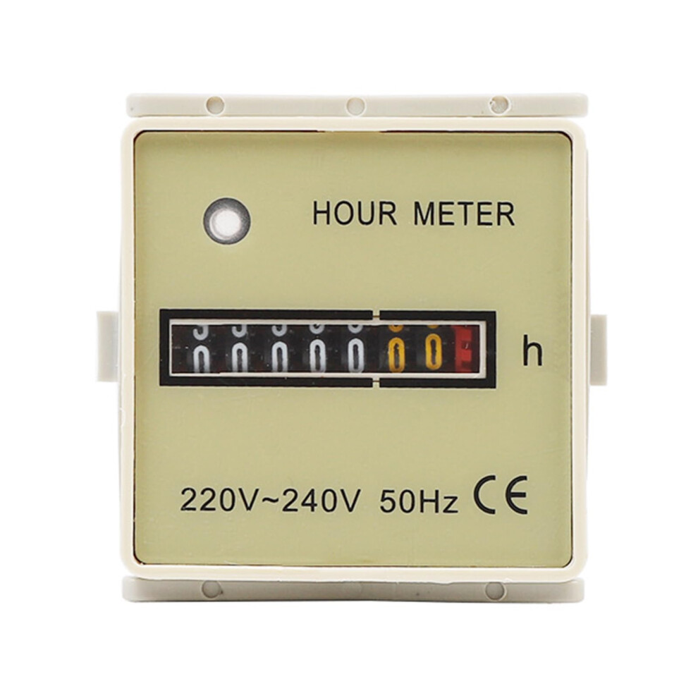 Hour Meter Timer Counter 220-240V 50Hz For Industrial Machines, Vehicles, And Air Conditioning 6947110868066