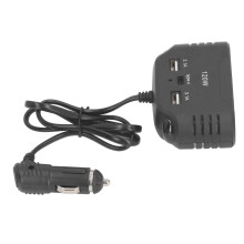 12V/24V Auto-Zigarettenanzünder Stromwandler mit 3 Steckdosen & USB-C