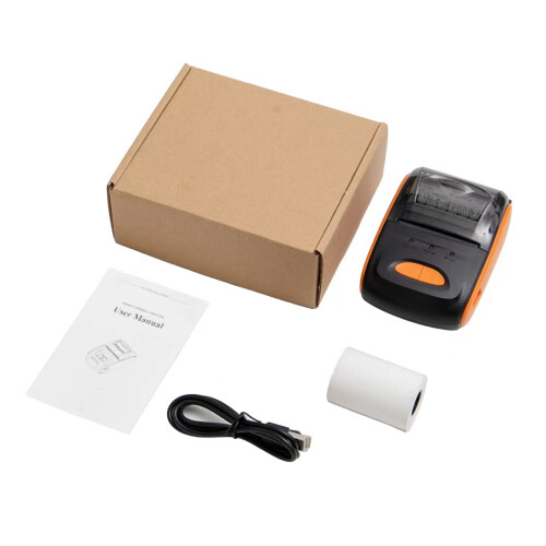 Mobile 58mm Bluetooth Thermal Printer with 1 Roll for Android IOS Win 2