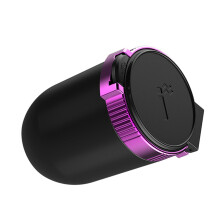 Auto-Aschenbecher mit Deckel, 100 x 70 x 48 mm, 95 g, LED Blau
