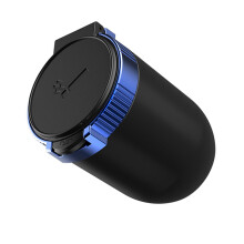 Universeller Auto-Aschenbecherdeckel 100x70x48mm LED blau