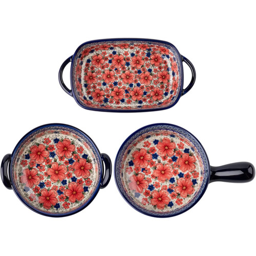 Salatteller Salad Plate Vintage Ceramic Hand-Painted Oven-Safe Bakeware 1