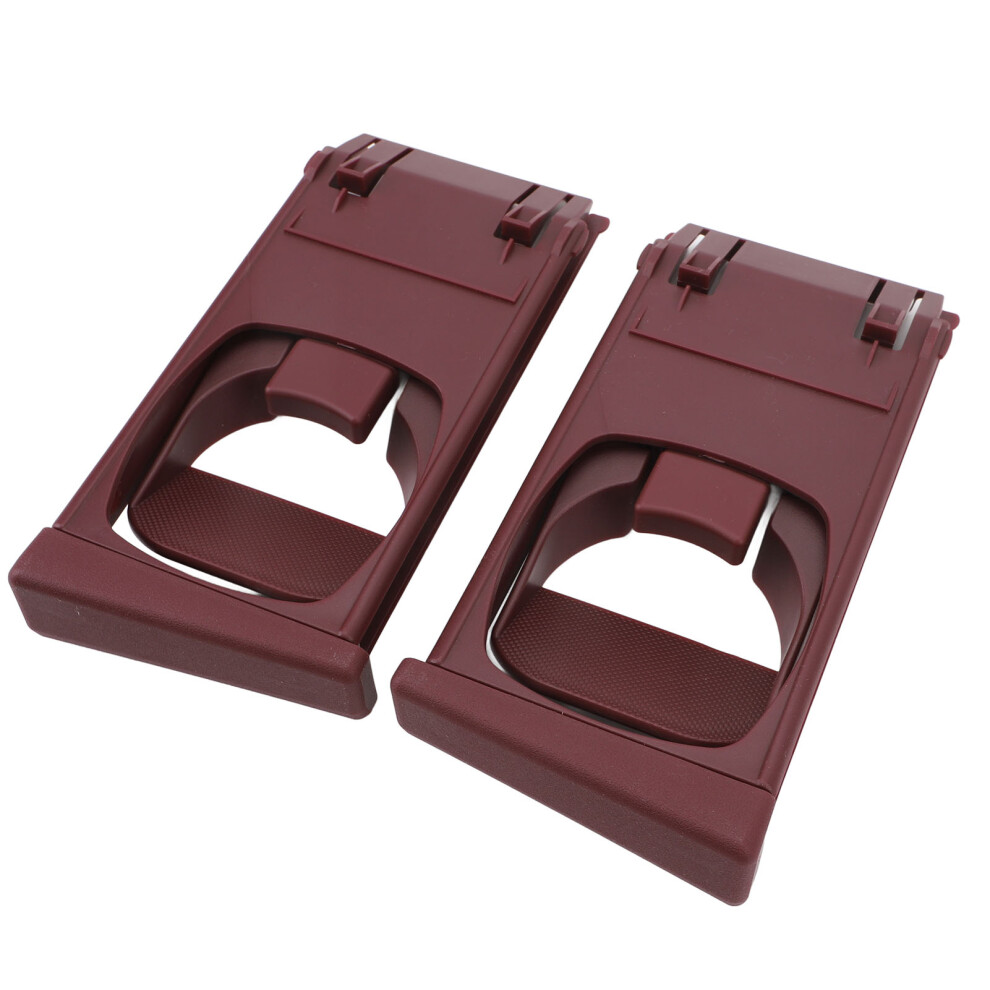 2Pcs Dashboard Cup Holders For Hilux Vigo 2005 To 2015 Stylish Fit Burgundy 3761335406697