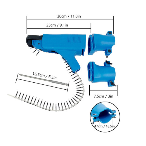 Chain Nail Gun Adapter: Automatic Depth Adjustment for 47-50mm Drills 1