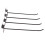 30PCS Black Iron Slatwall Panel Hooks, 20x0.42cm, Rust-Resistant 16