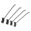 30PCS Black Iron Slatwall Panel Hooks, 20x0.42cm, Rust-Resistant 12