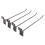 30PCS Black Iron Slatwall Panel Hooks, 20x0.42cm, Rust-Resistant 13