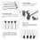 30PCS Black Iron Slatwall Panel Hooks, 20x0.42cm, Rust-Resistant 5