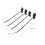 30PCS Black Iron Slatwall Panel Hooks, 20x0.42cm, Rust-Resistant 2