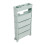 Multi-Layer Blue Mobile Bookcase, 78.5x12x39.5cm, Large Capacity 16