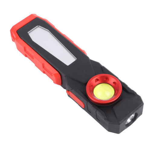 Rechargeable 2000mAh LED Work Light with Magnets & Hooks, 17x5x3cm