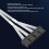 PCIe 5.0 Câble 12+4P vers 4x8P 340 mm 3090Ti/4090/4080 4