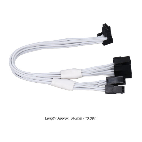 PCIe 5.0 Câble 12+4P vers 4x8P 340 mm 3090Ti/4090/4080 1