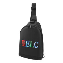 Programmable LED Fanny Pack Backpack with Bluetooth & USB Waterproof Oxford Bag