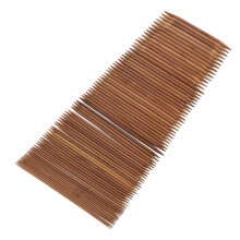 75P Conjunto de agujas de bambú carbonizado DPN 2.0-10.0mm 5.9in