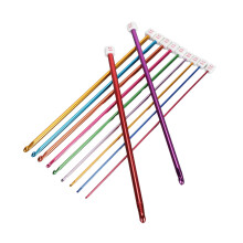 Ensemble de 11 crochets de 2 mm à 8 mm en aluminium coloré