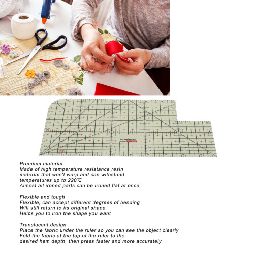Professional Heat Resistant Sewing Ironing Ruler HR1005 2