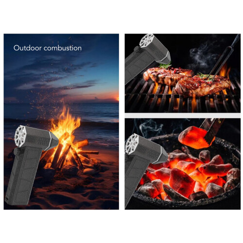 Silberner Taschen-Bläser 16.000 mAh 200.000 U/min QC15W 2